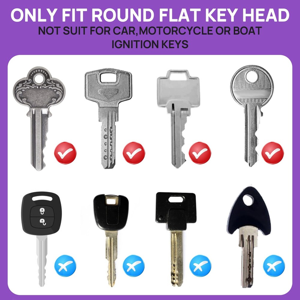 40 PCS Key Covers Caps - Sukh Identifiers small, Mixed