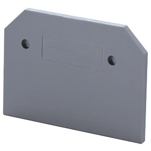 2pc ALTECH CORP EPCP3L2.5 Accessory, End Plate, Gray, Use with Altech DIN T