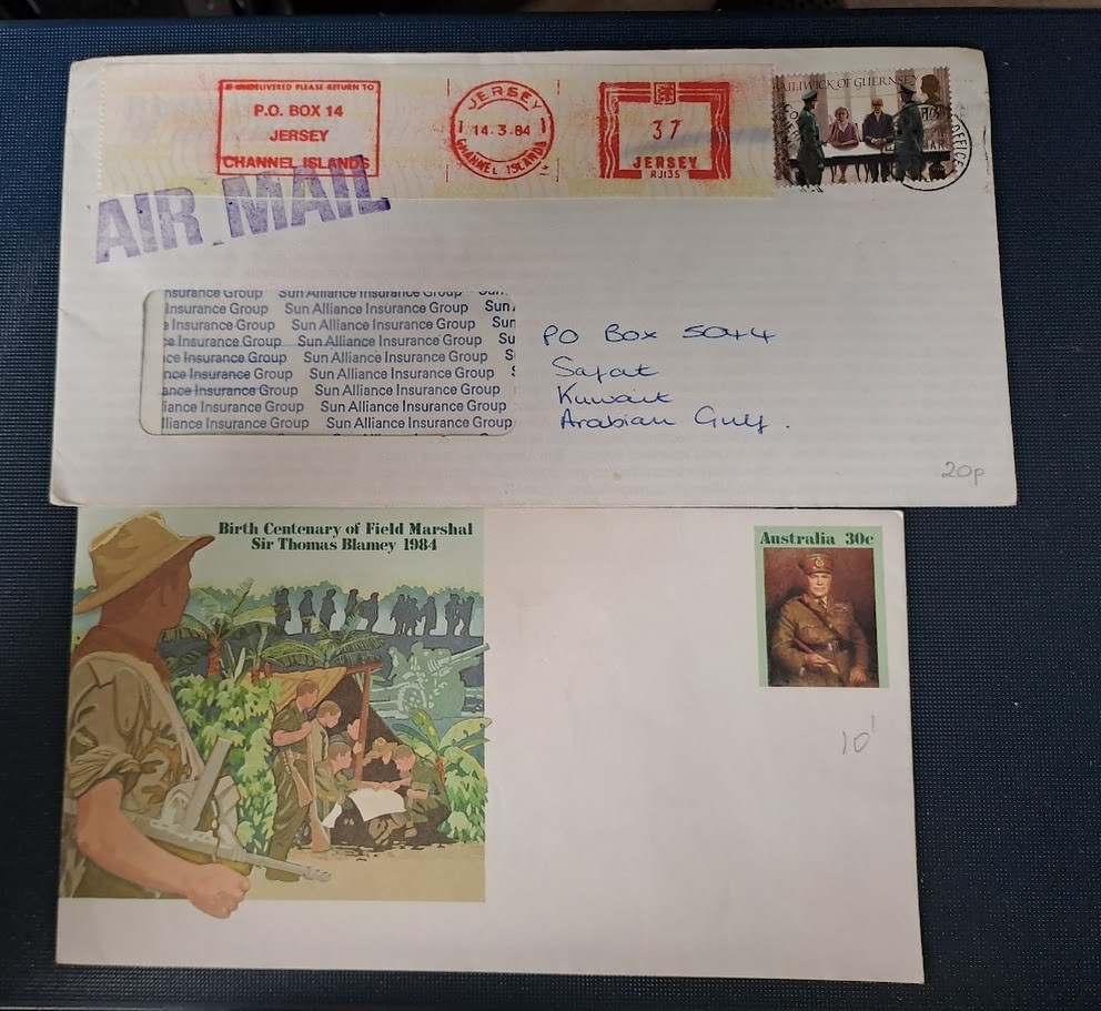 12 World Covers & Stamps as Scans