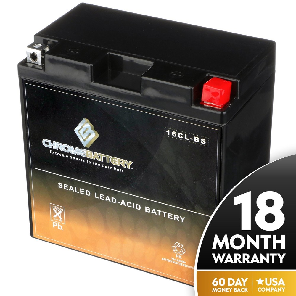 YB16CL-B AGM Powersports Battery 12V High Performance with 18 Month Warranty