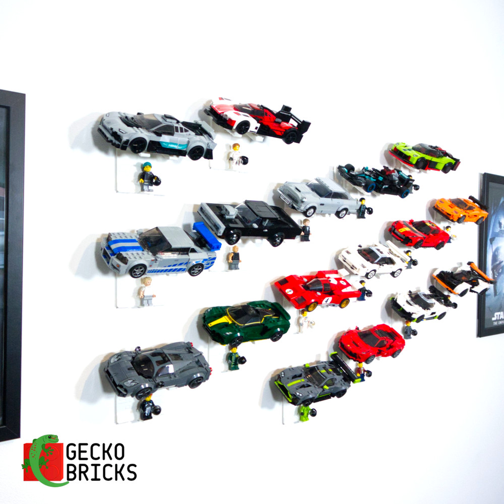 Wall Mount Display for LEGO Speed Champions