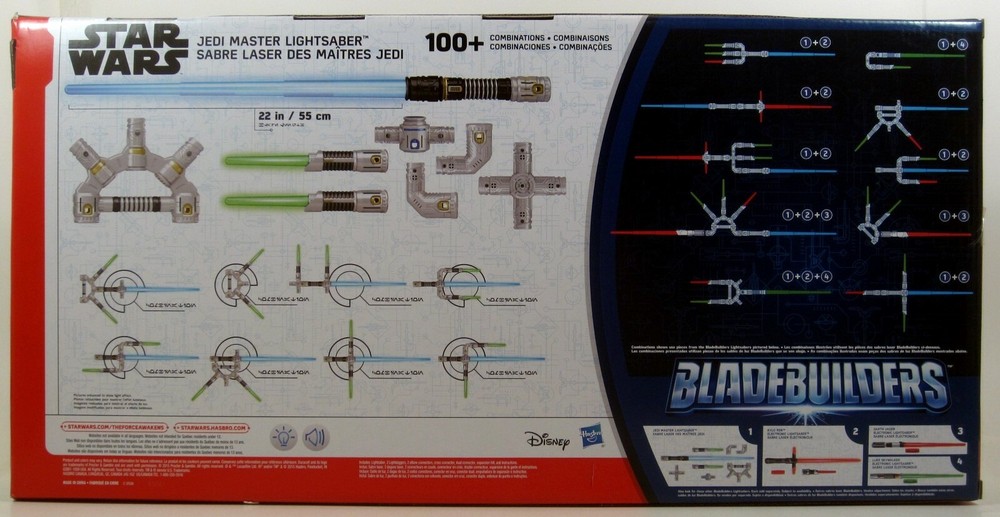 Star Wars Bladebuilders JEDI MASTER LIGHTSABER kit Electronic 100+ combinations