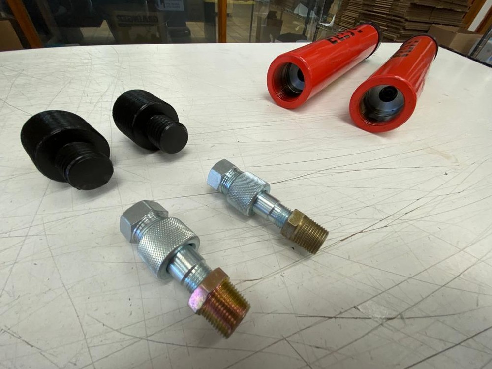 2 X 10 TON 6 INCH STROKE HYDRAULIC RAM AUTO BODY FRAME MACHINE & PULLING POSTS