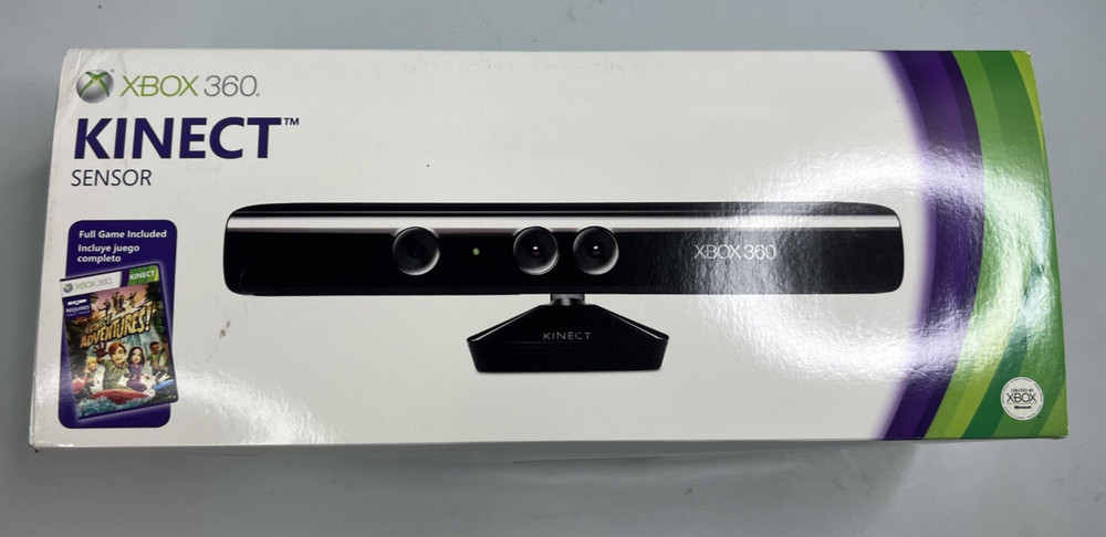 Microsoft Xbox 360 Kinect Motion Sensor Bar with Manual and Box