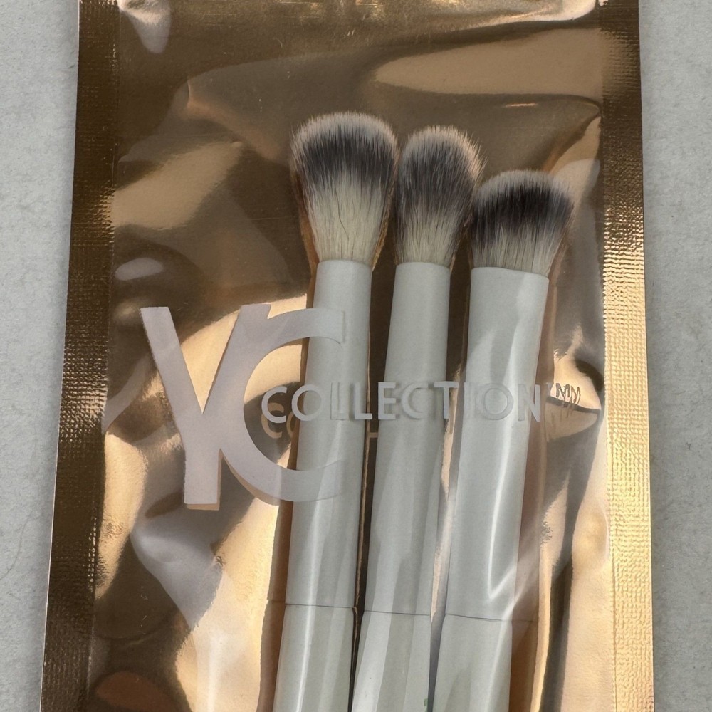 YC Collection 3-Piece Brush Set For Precision Blending Makeup NEW