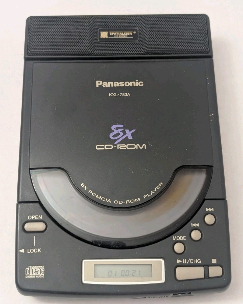 Panasonic KXL-783A Black Spatializer Speaker 8X CD ROM Player Tested Working