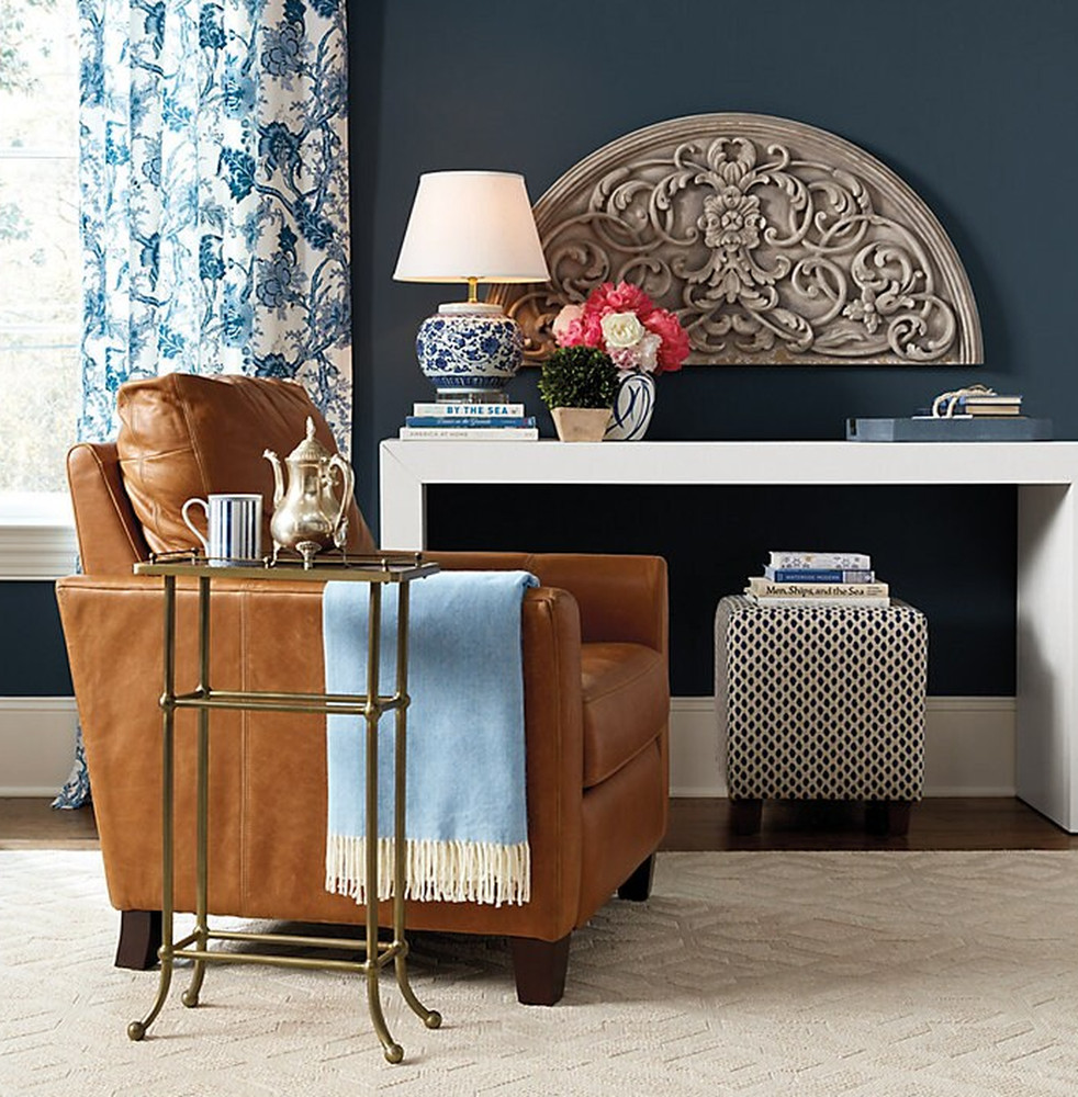 Ballard Designs Brandy Side Table - Antique Brass Finish