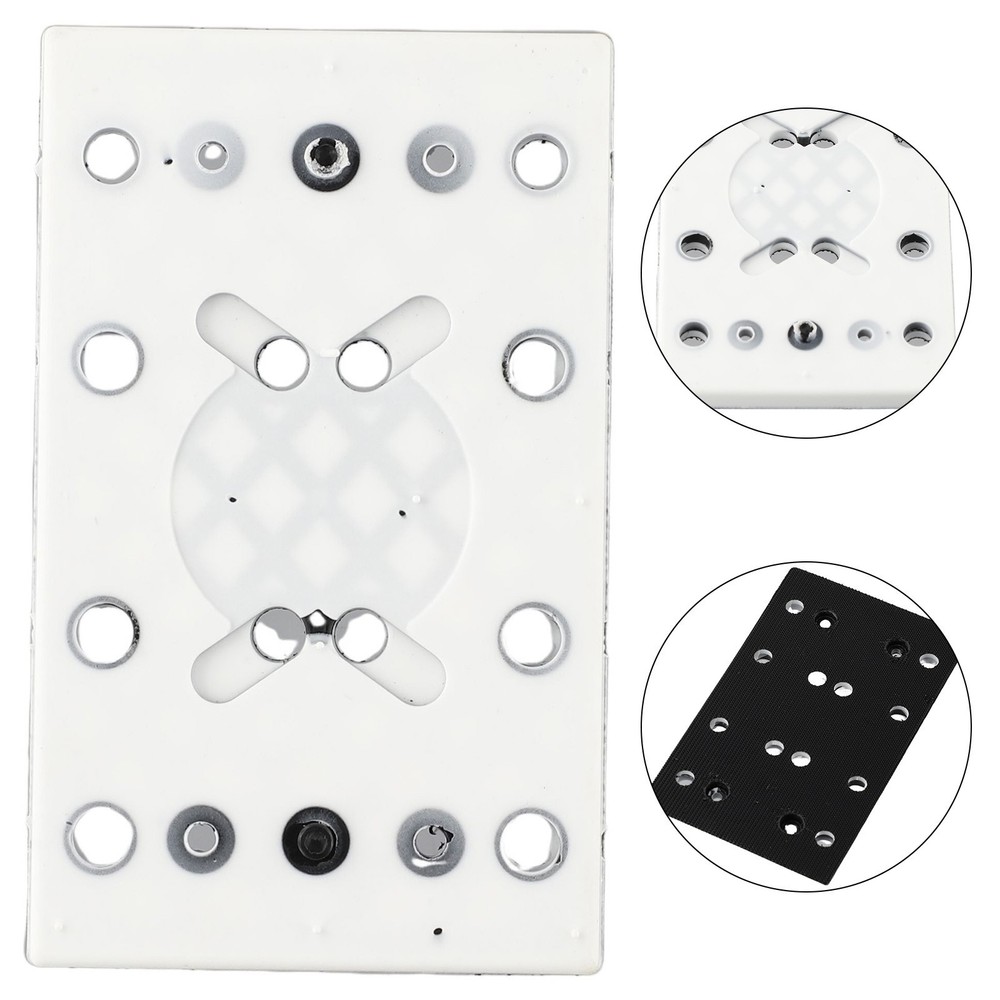 1 Pcs Square Soft Sanding Pad 12Holes Replacement Backing Pad For RTS 400 REQ