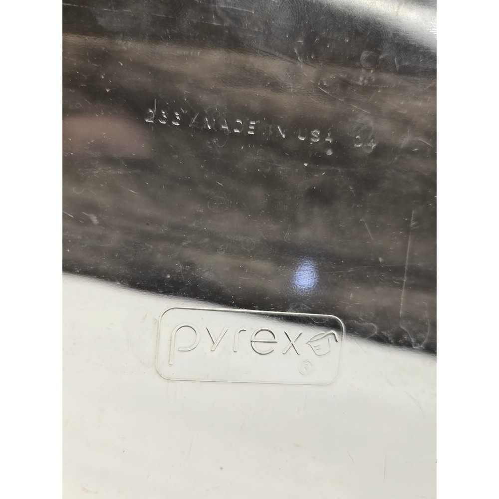 Pyrex 233 Clear Glass Rectangular Baking Dish 3 Quart Casserole Pan Made in USA