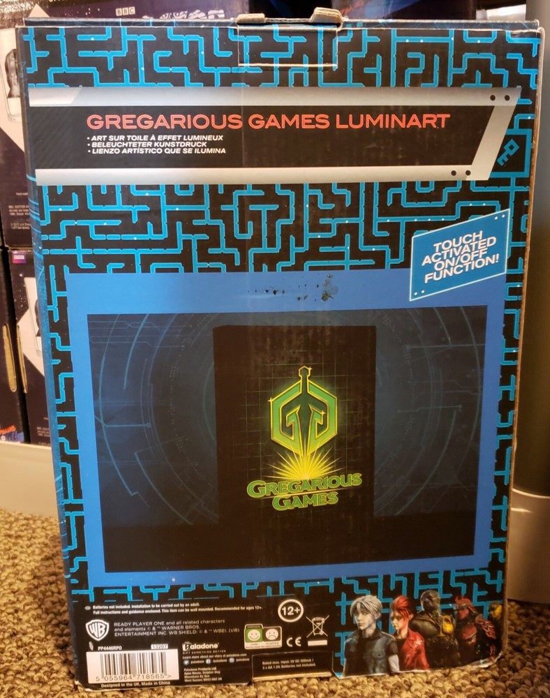 Ready Player One Light Up Canvas Boxed NEW, *DB