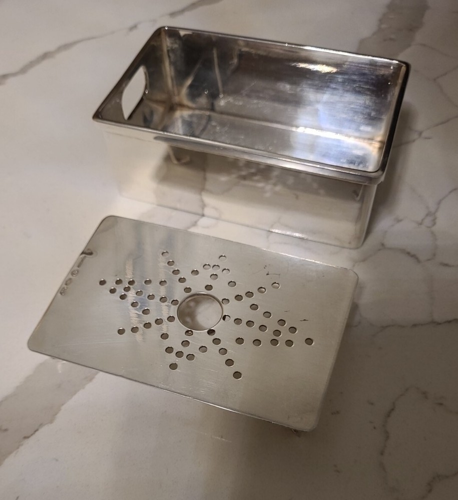 ART DECO STERLING SILVER CAVIAR SERVING DISH