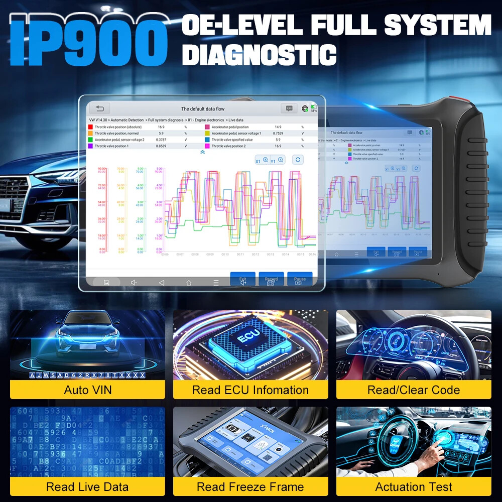 2024 XTOOL IP900 Ke!y Programmer Auto All System Diagnostic Tool FCA AutoAuth