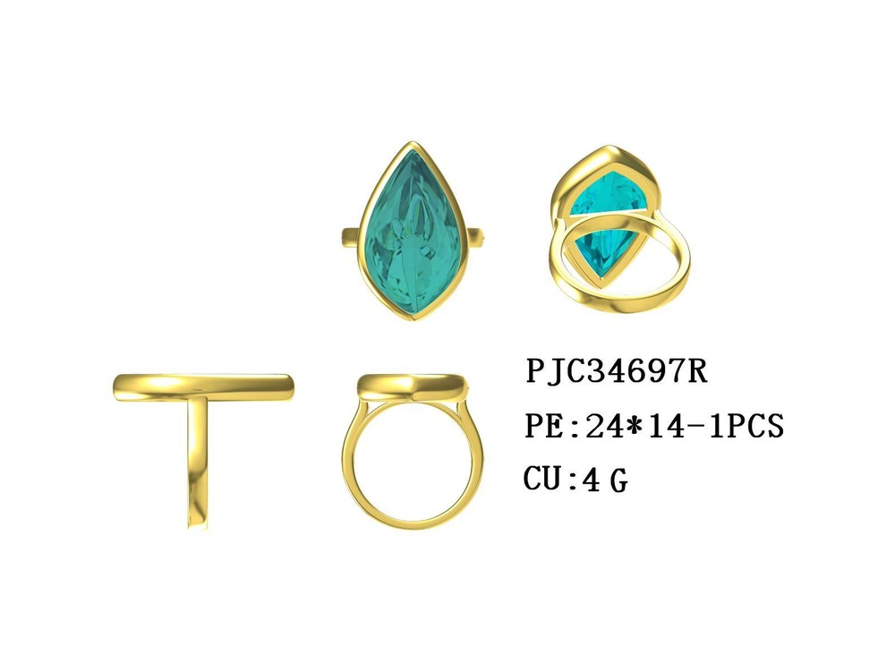 Sterling Silver Semi Mount Ring Setting Pear PE 24x14mm Cabochon