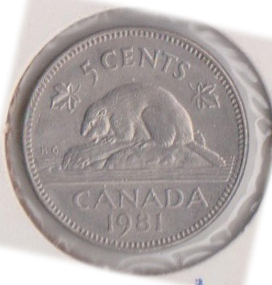 (H205-79) 1981 Canada 5c coin (CD)