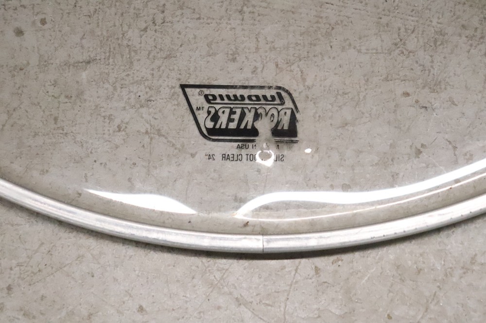 Ludwig 24" Rockers Silver Dot Clear Drum Head