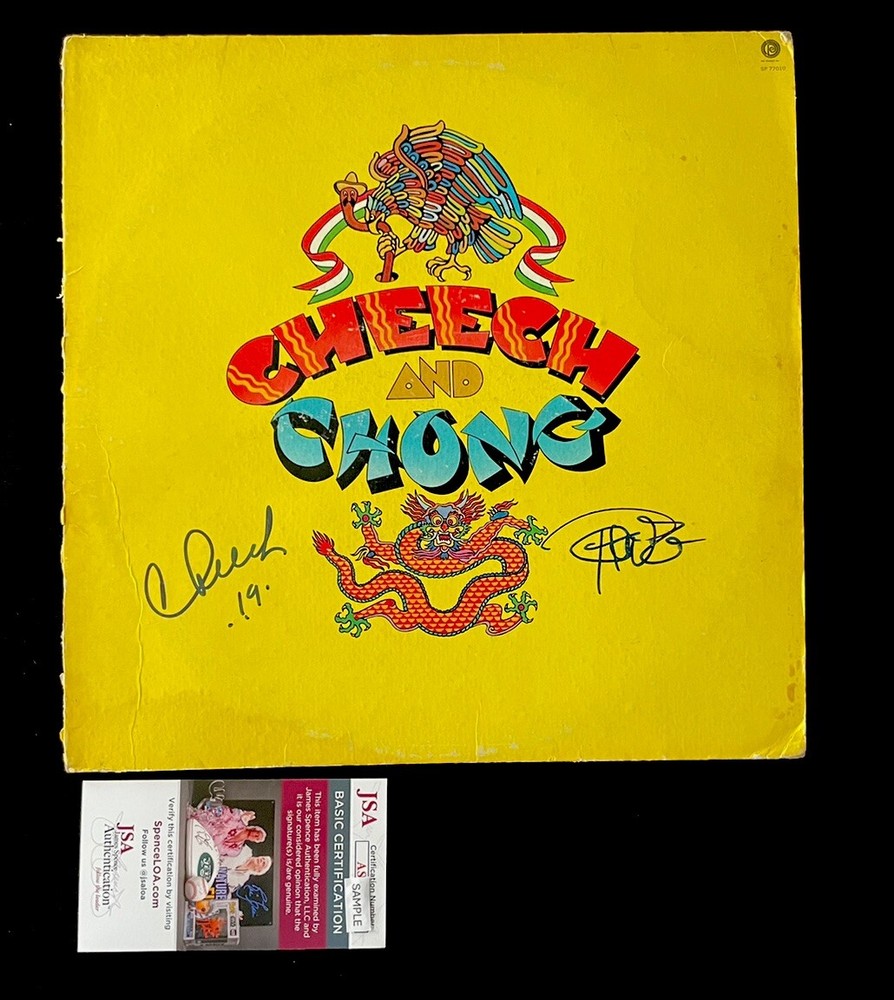 CHEECH & CHONG COA JSA SIGNED AUTOGRAPHED  VINYL