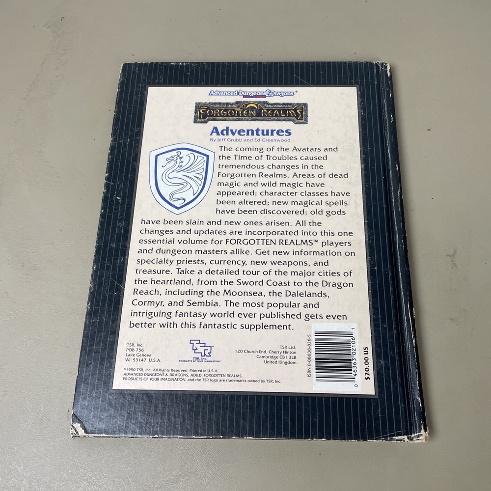 TSR Forgotten Realms Forgotten Realms Adventures