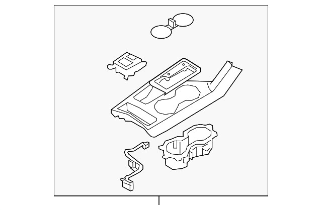 Genuine Kia Upper Console 84650-D9890CN5