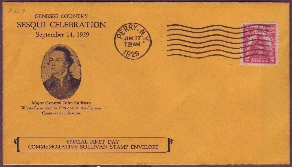 657 FDC 1st Perry Herald CACHET Cover w GEM STAMP !!