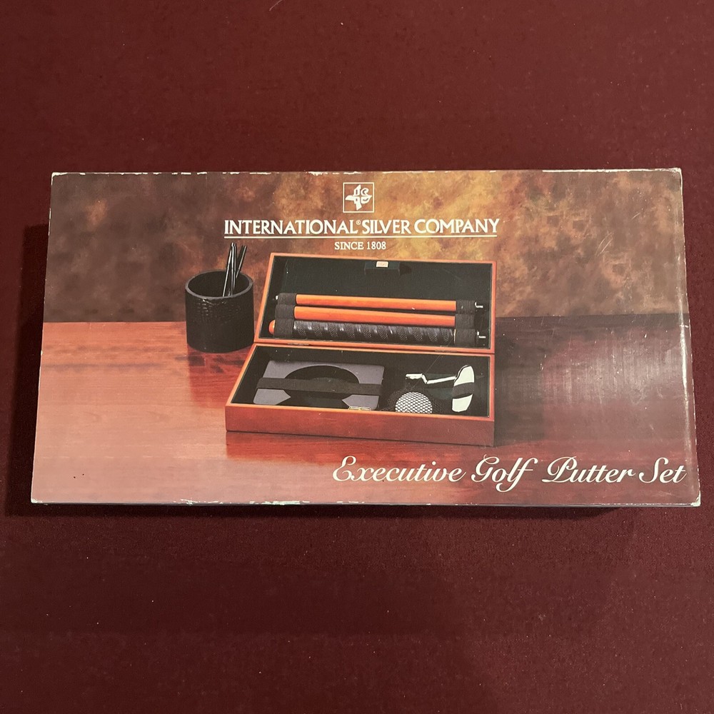 VINTAGE INTERNATIONAL SILVER COMPANY EXECUTIVE GOLF PUTTER SET