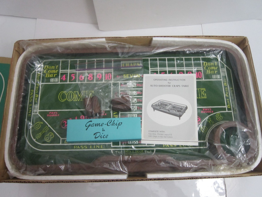 VTG Waco Auto-Shooter Craps Table Automatic Dice Roller Complete WORKING - VIDEO