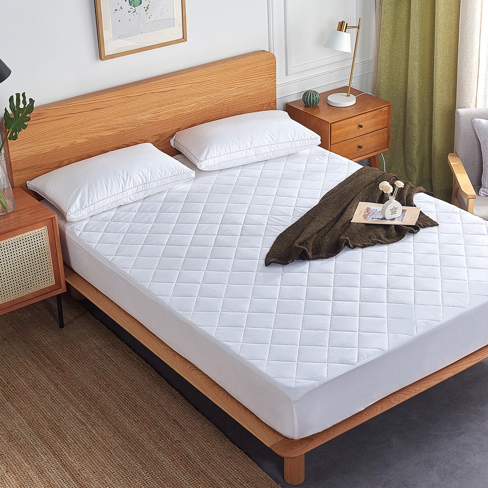 Mattress Pad Deep Pocket Cooling Mattress Pad Topper Protector & Free Pillowcase