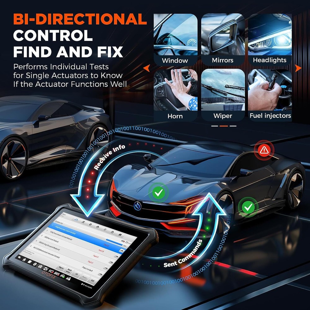 2024 OTOFIX D1 Lite Bidirectional Full System Car Diagnostic Scanner KEY Coding