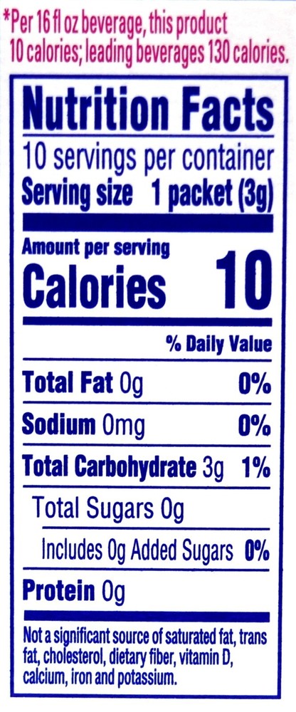 8 10-Packet Boxes Crystal Light Grape With Caffeine On The Go