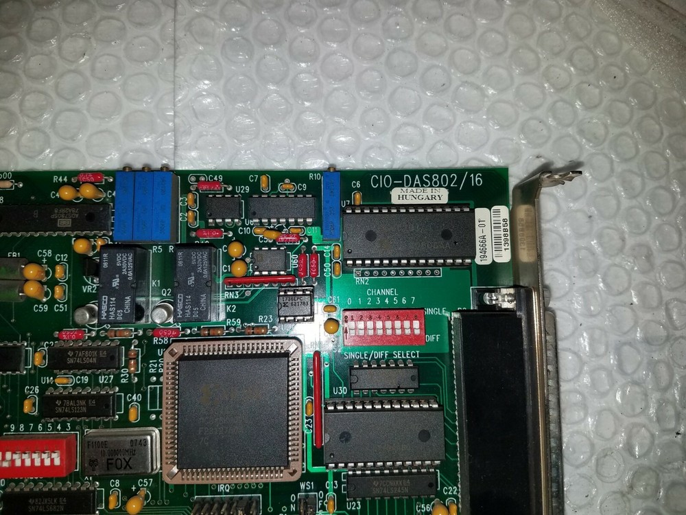 CIO-DAS802/16 ISA Analog/Digital Data Acquisition Board