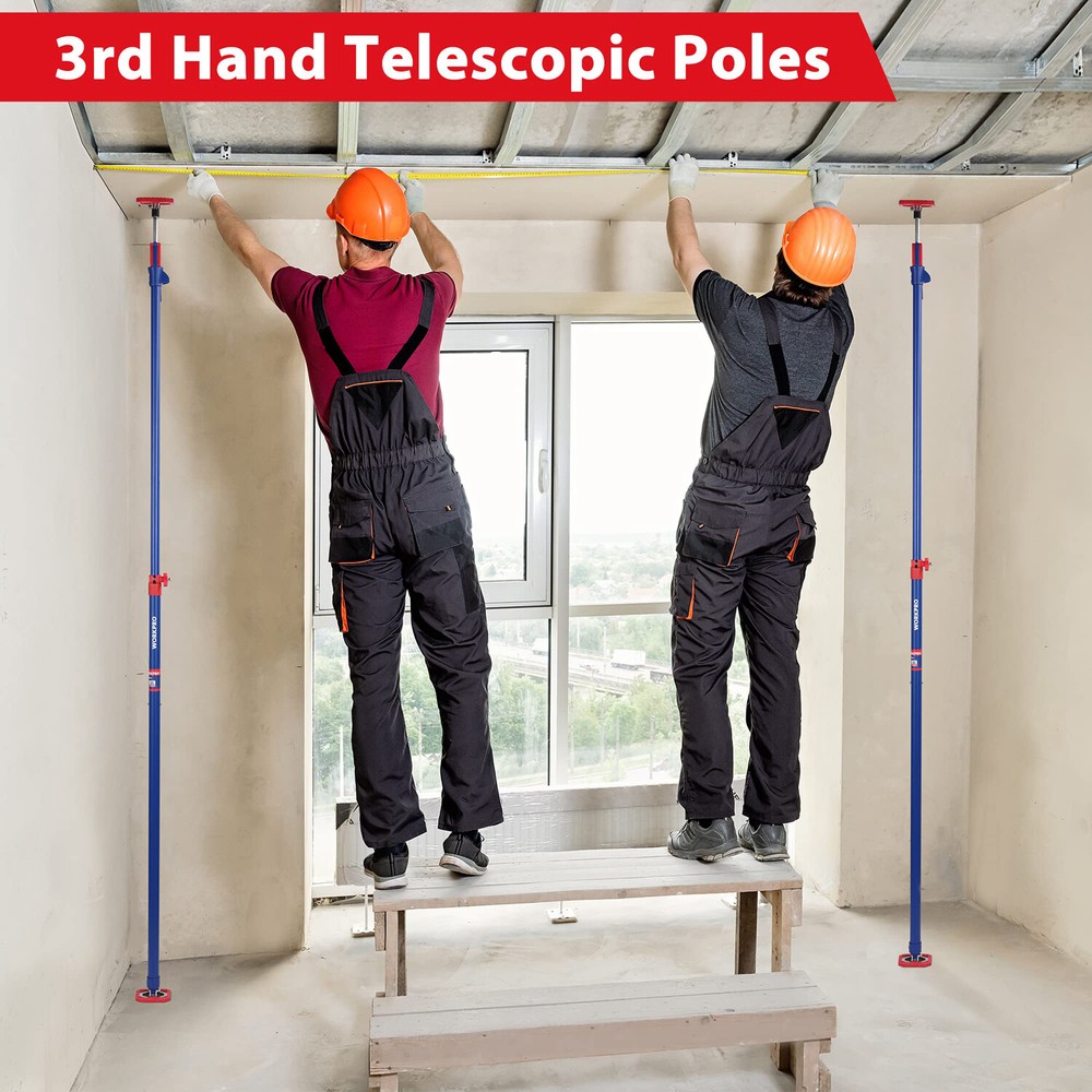 WORKPRO Cabinet Jack Support Pole 154 lbs Capacity for Cabinet Jack 4-Pack New