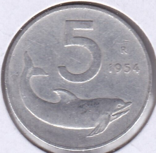 1954 Italy 5 Lire