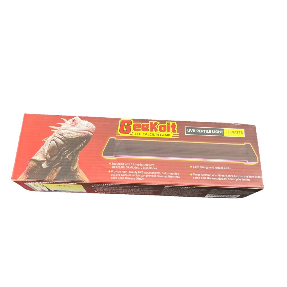 12 ‘’ UVB Reptile Light Timer 4/8/12H 3 Modes Lighting 12 watts LED calcium lamp