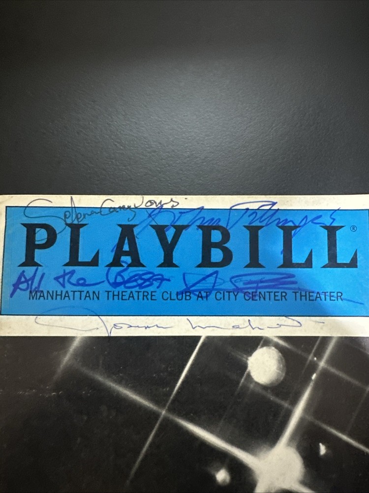 Cast Signed Loot Playbill Kevin Bacon