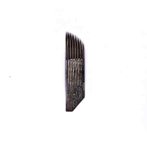 100PCS Double Microblading Needle 15 In Two Rows Shadow Powdery Eyebrows