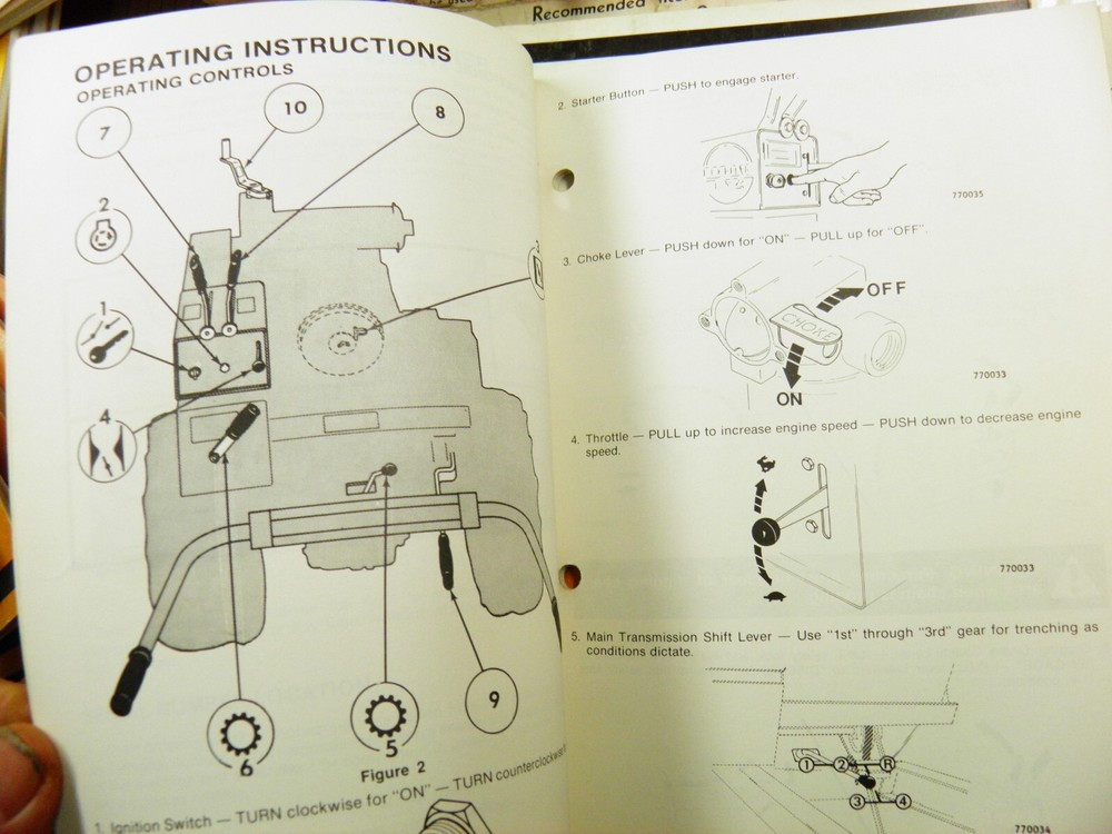 DAVIS CASE TRIMLINE 120 TRENCHER OPERATORS MANUAL