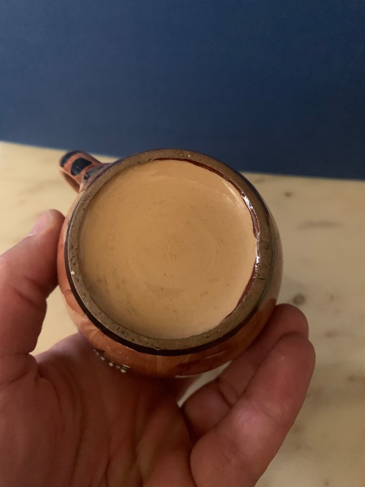 vintage CERAMIC DECORATED MUG 8x8 cm