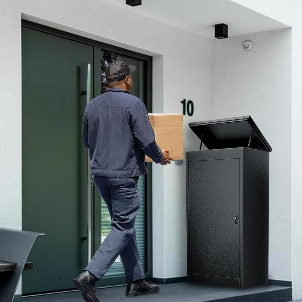 Package Delivery Boxes for Outside, Extra Large Parcel Drop Box with Combination