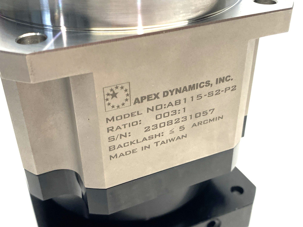Apex Dynamics AB115-S2-P2 High-Precision Inline Planetary Gearbox 3:1 Ratio