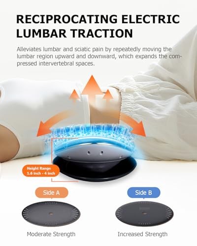 Lumbar Traction Device, Electric Lower Back Stretcher Device with Dynamic