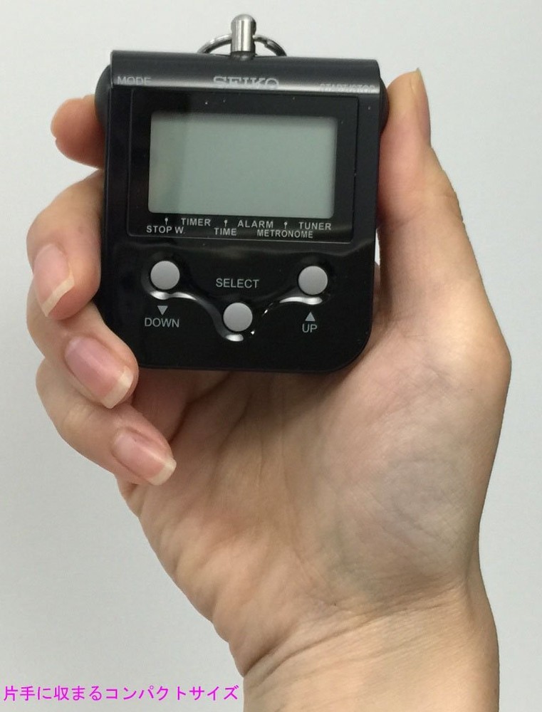 SEIKO Digital Metronome with Neck Strap Black DM90B