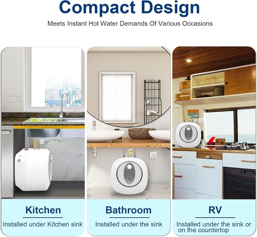 Electric Mini-Tank Water Heater - 2.5 Gallon Compact - 1440W - NIB