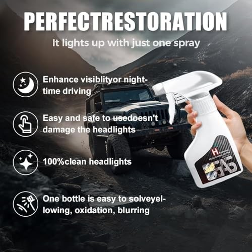Headlight Refurbishing & Protective Agent, Car Restoration Kit...