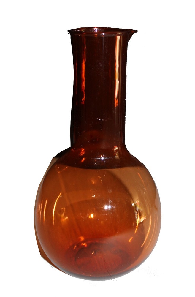 7" 20 Fl Oz Orange Beaker, Halloween Scientist Accessory