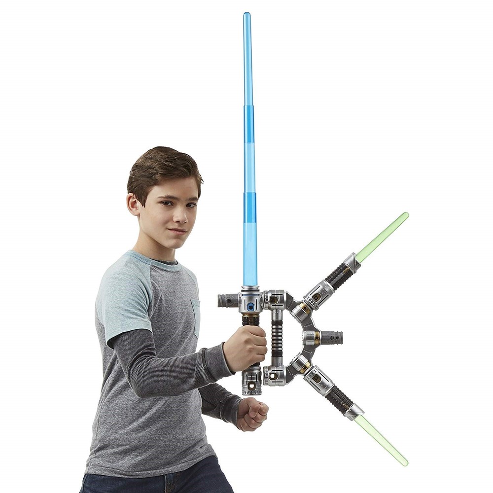 Star Wars Bladebuilders JEDI MASTER LIGHTSABER kit Electronic 100+ combinations