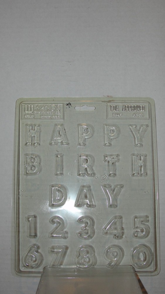 WANGSHAPPY BIRTHDAY  LETTERS  CANDY MOLD