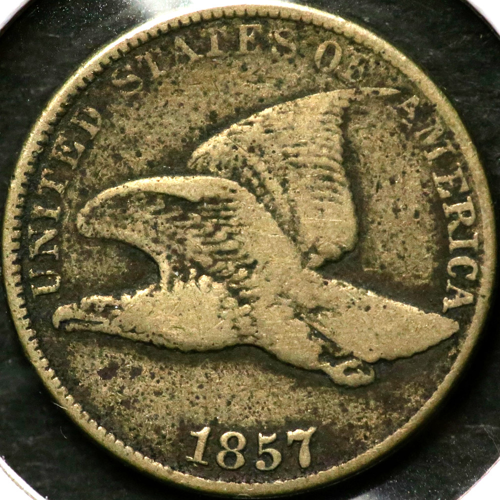 1857 Flying Eagle One 1 Cent  R1327