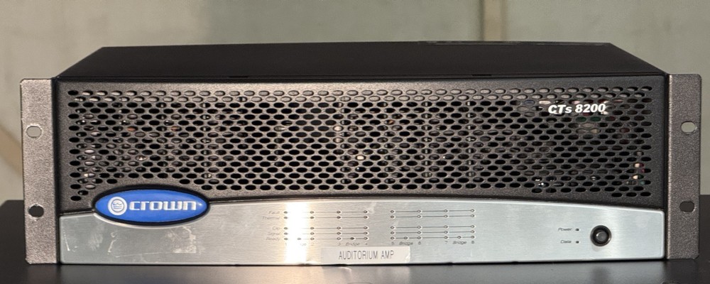 Crown CTs 8200 8-Channel 200W Power Amplifier -Excellent