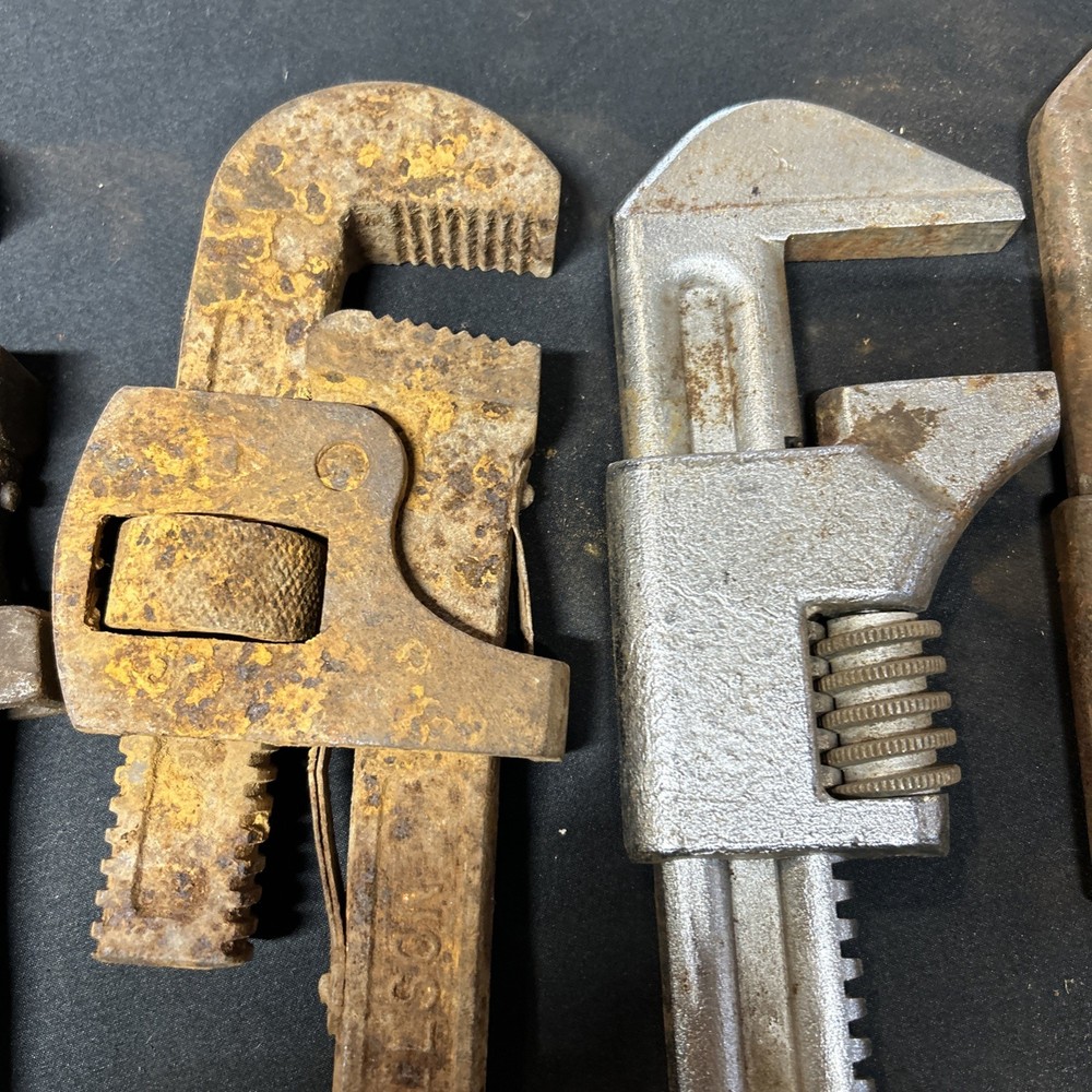 Lot Of 11 Pipe Wrenches