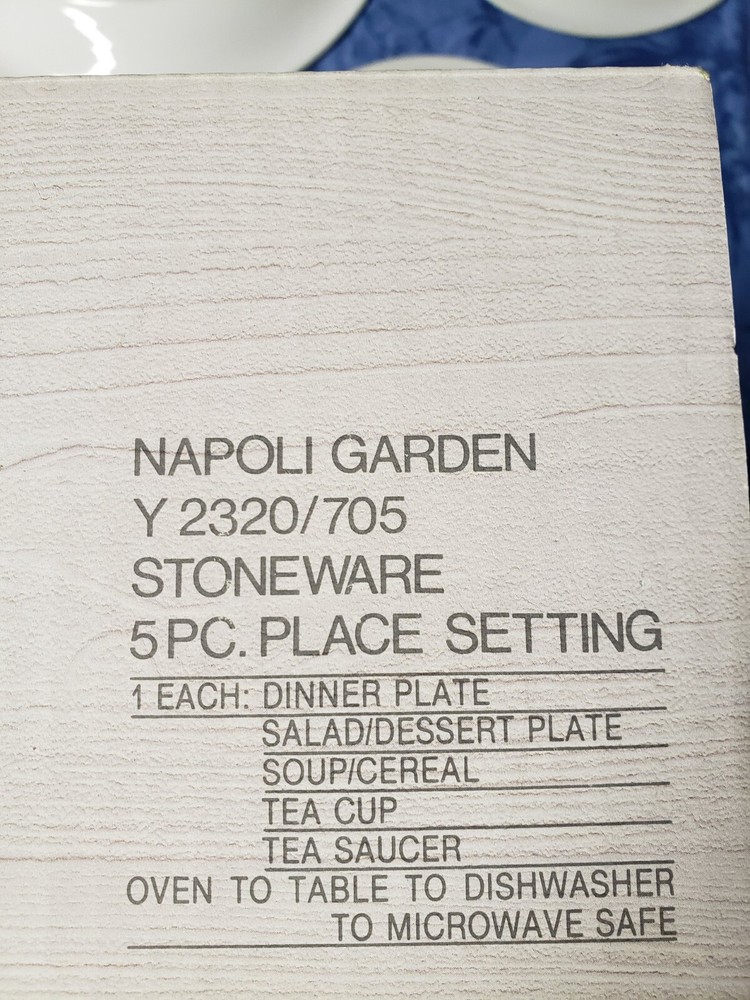 Studio Nova NAPOLI GARDEN STONEWARE 5PC IN BOX