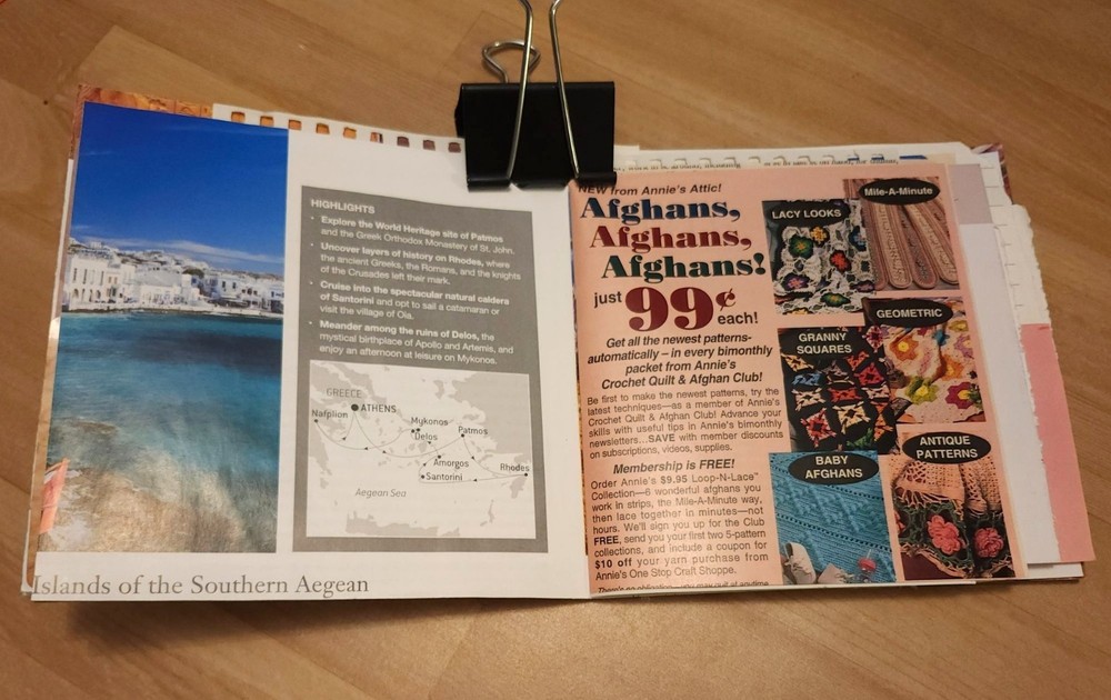Handmade Junk Journal 60 pages 6x6"